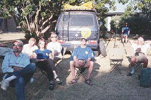 Beobachtung der Sonnenfinsternis 2001