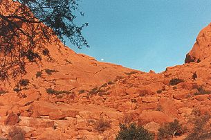 Mondaufgang an der Spitzkoppe