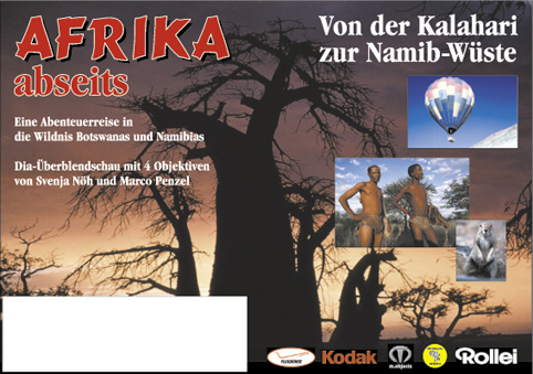 Plakat zur Diashow: Afrika abseits - von der Kalahari zur Namib-W&uuml;ste
